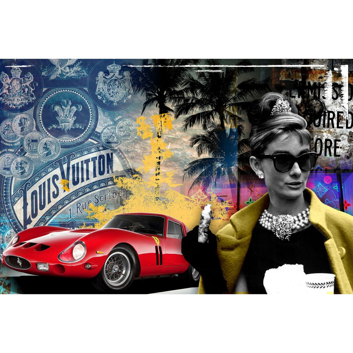 Hepburn Renowned British Actress photographic art print by Cobra Art