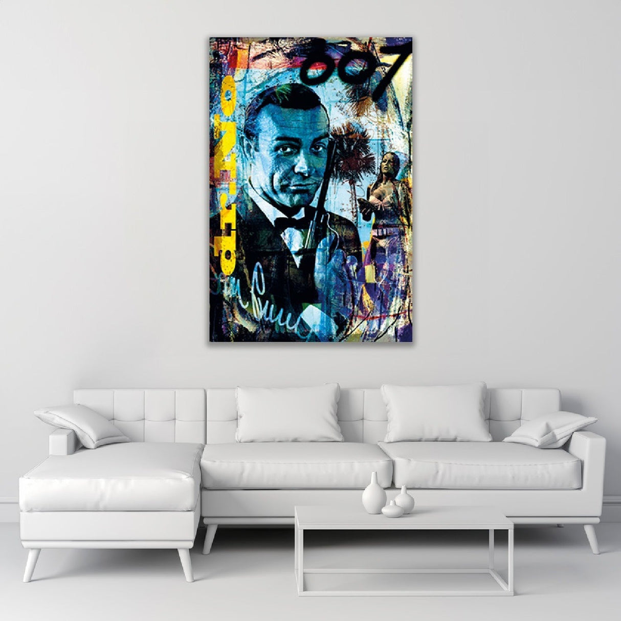 James Bond Multicolored Graphic Photography Art art print by Cobra Art, alternate view 2