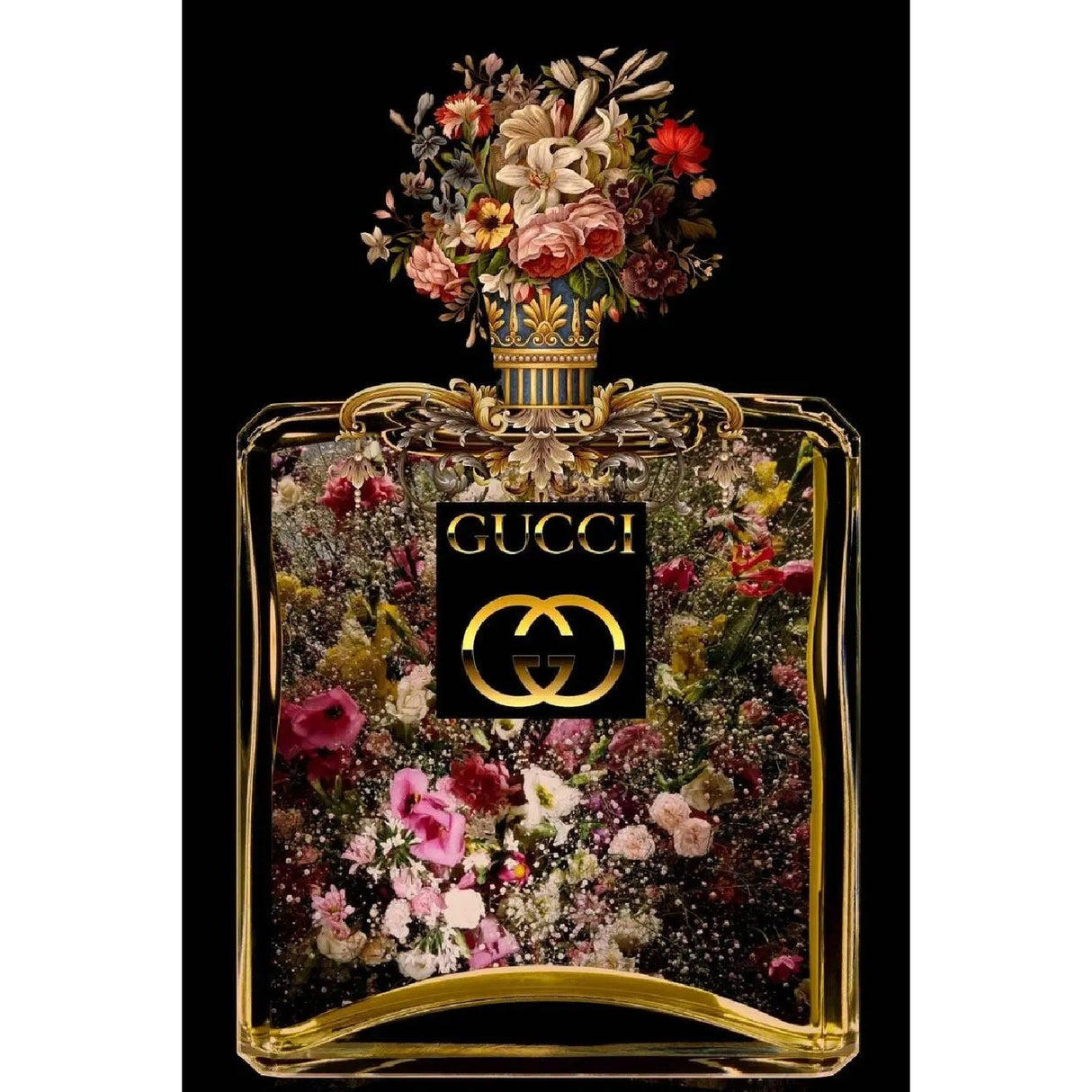 Modern European furniture - Blossoming Perfume Bottle Photographic Art - www.oroa.com