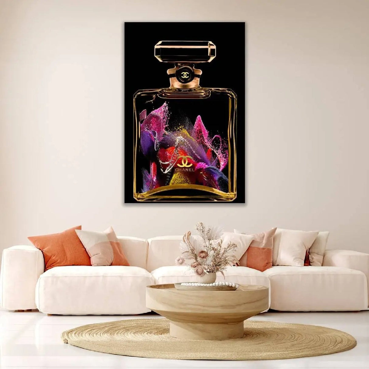 Colorful Perfume Photographic Art – Vibrant Essence – angled view
