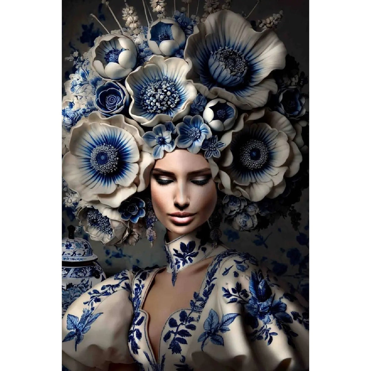 Modern European furniture - Flower Headpiece Photographic Art - www.oroa.com
