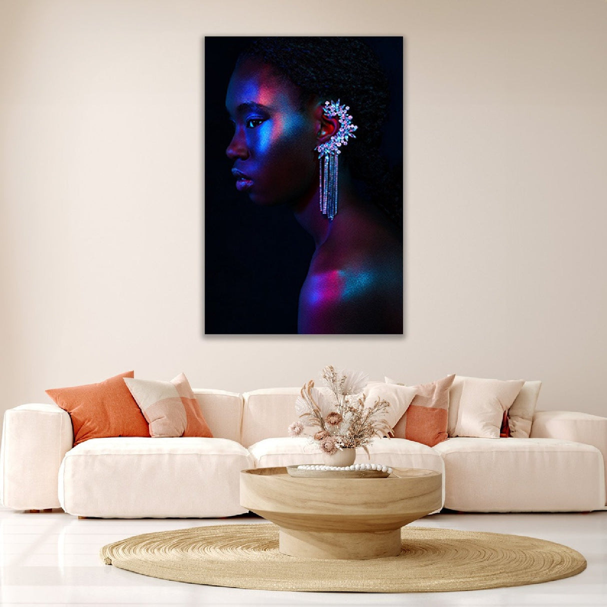Modern European furniture - Iridescent Side Portrait Photographic Art - www.oroa.com