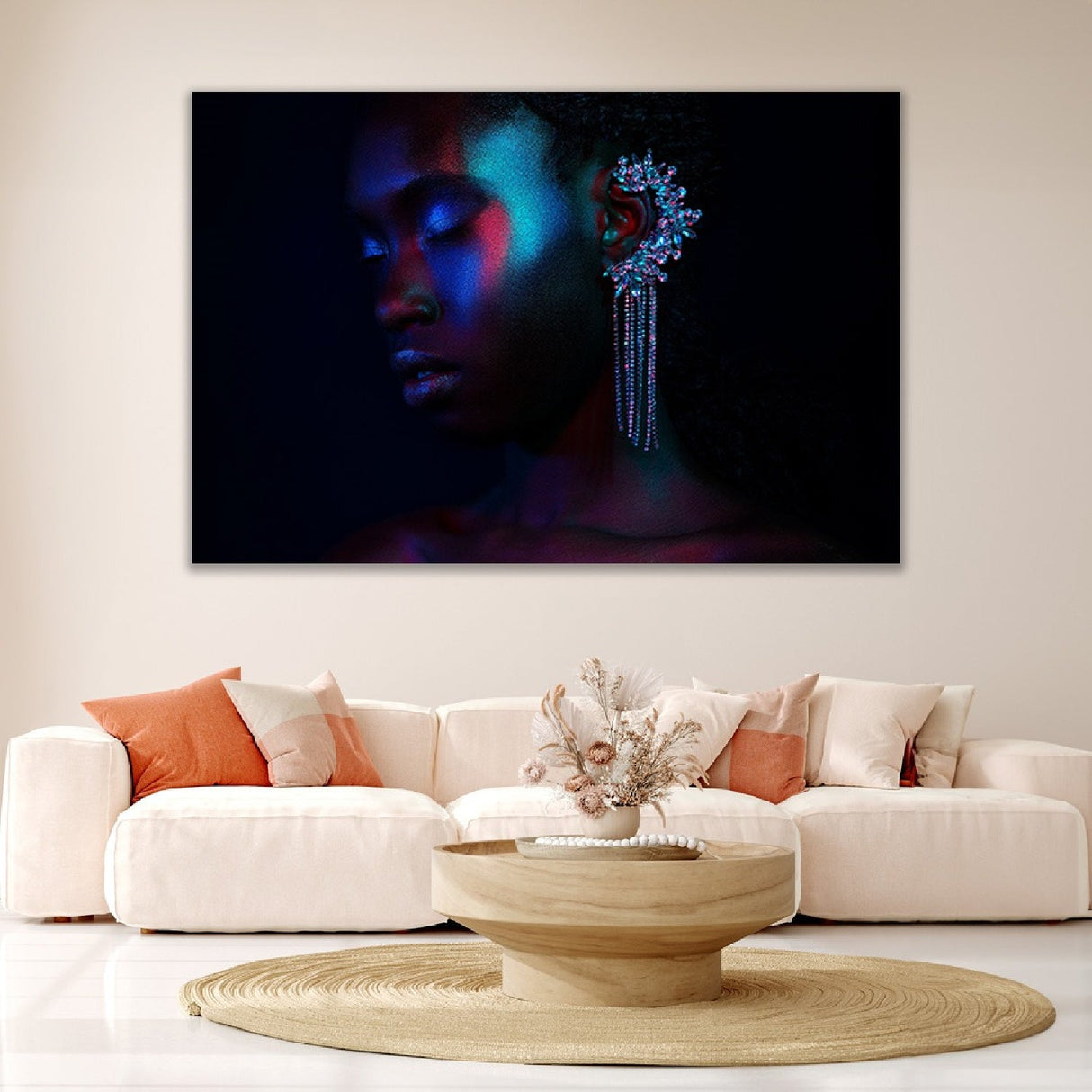 Precious Silence Black Woman Portrait photographic art print by Cobra Art, alternate view 2
