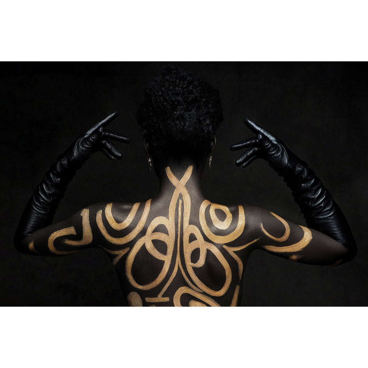 The Marked Muse Tattooed Back photographic art print by Cobra Art