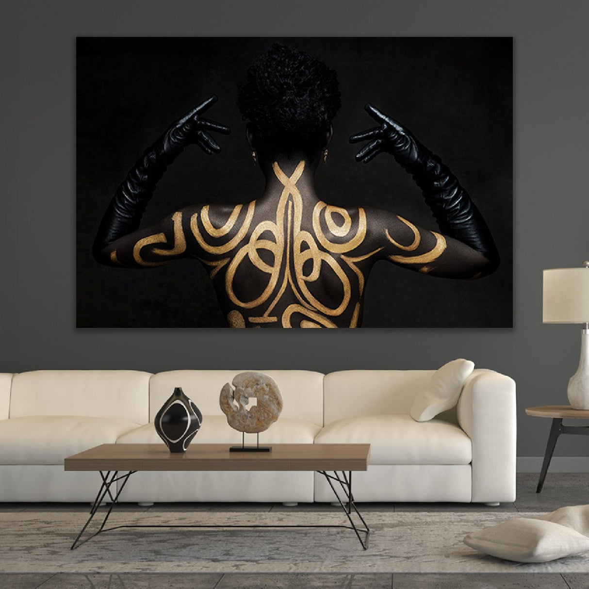The Marked Muse Tattooed Back photographic art print by Cobra Art, alternate view 2