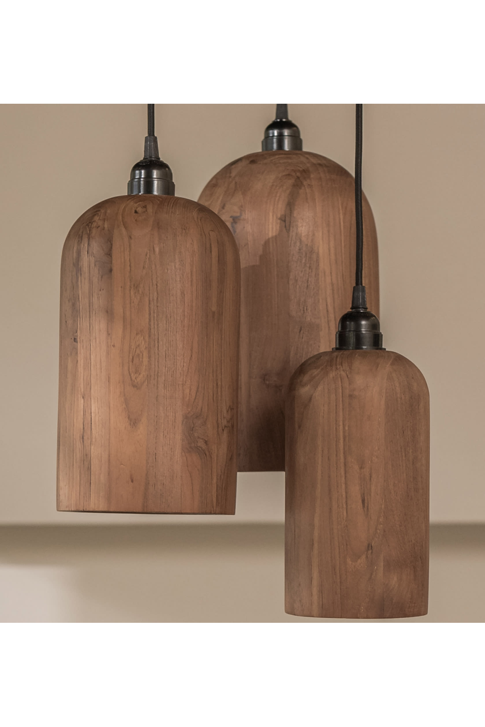 Teak Wood Pendant Lamp | dBodhi Bullet | OROA.com