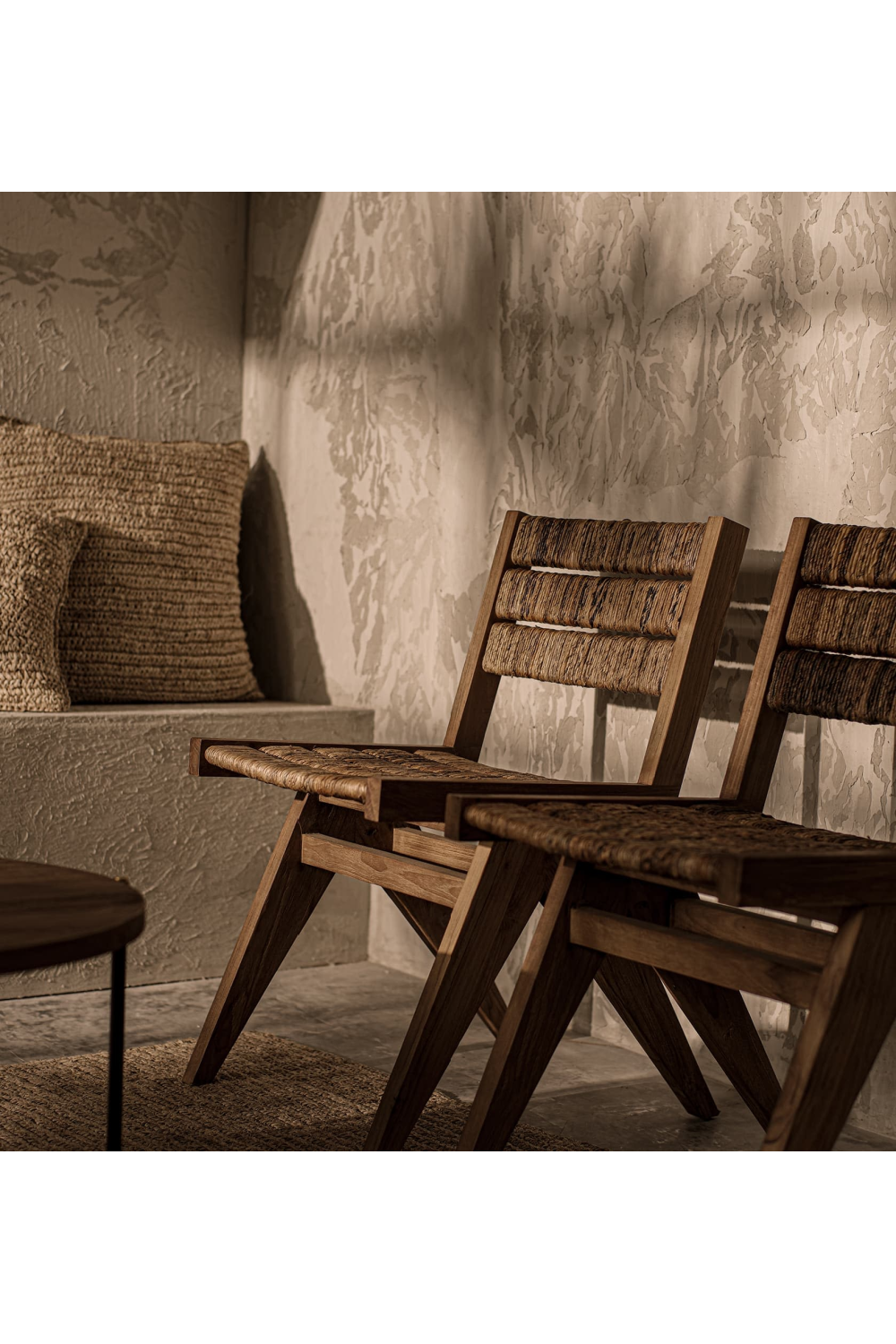 Wood Framed Abaca Dining Chair | dBodhi Brawny | OROA.com