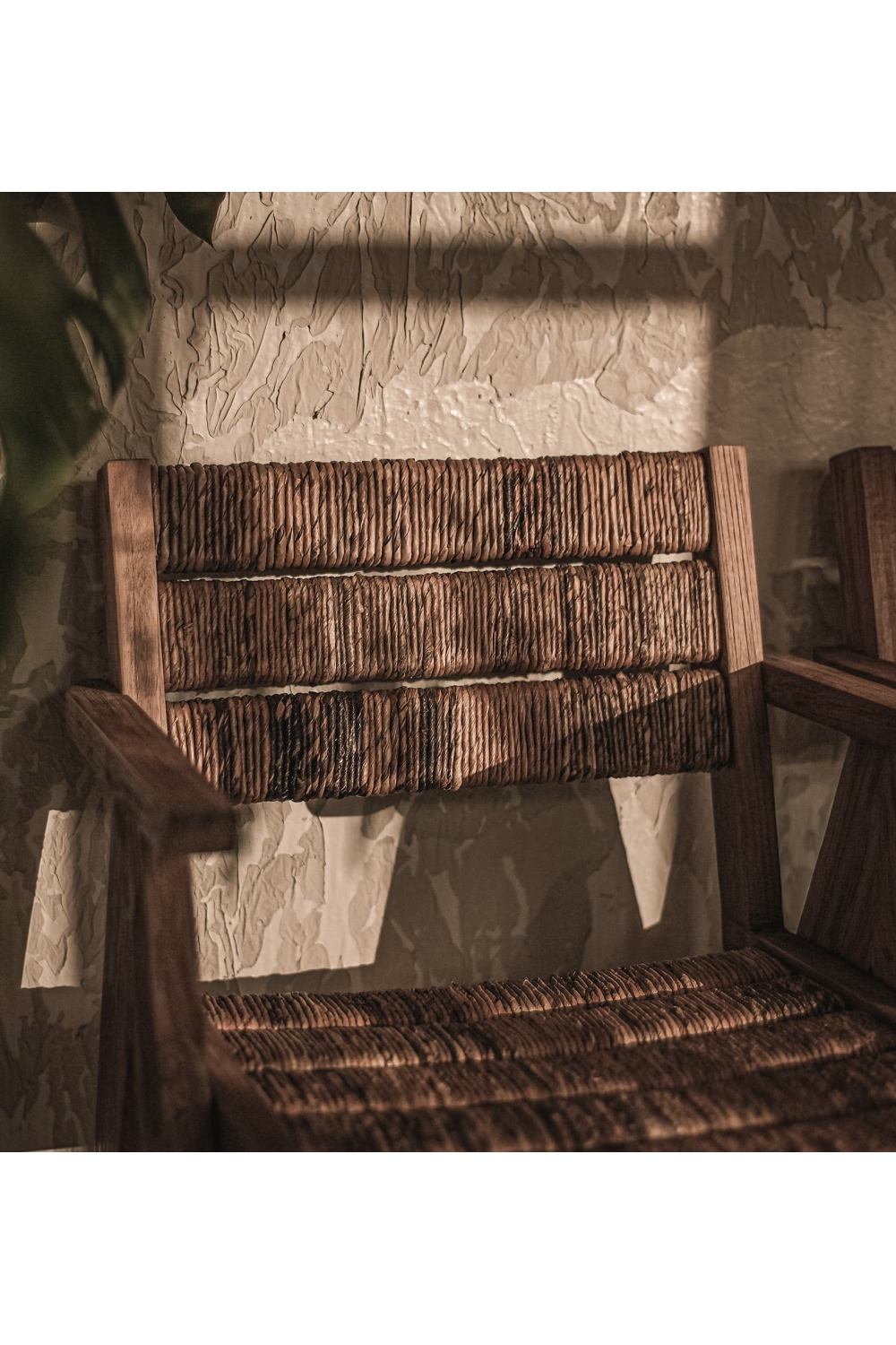 Wood Framed Abaca Dining Armchair | dBodhi Brawny | OROA.com