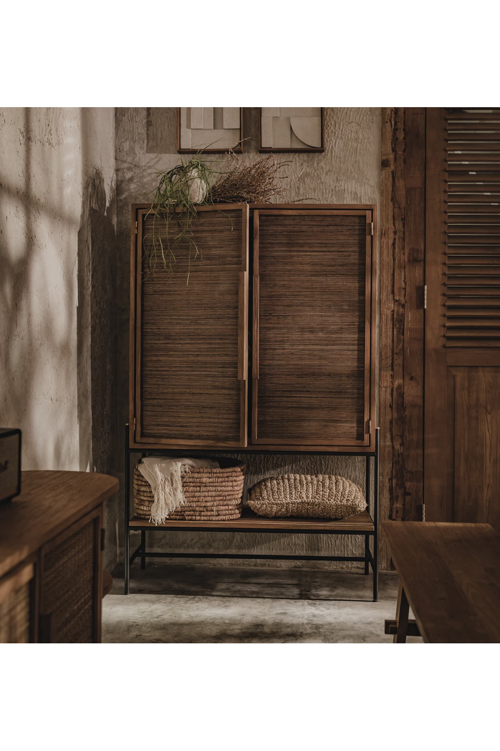Coconut Leaf And Teak Cabinet | dBodhi Coco | OROA.com