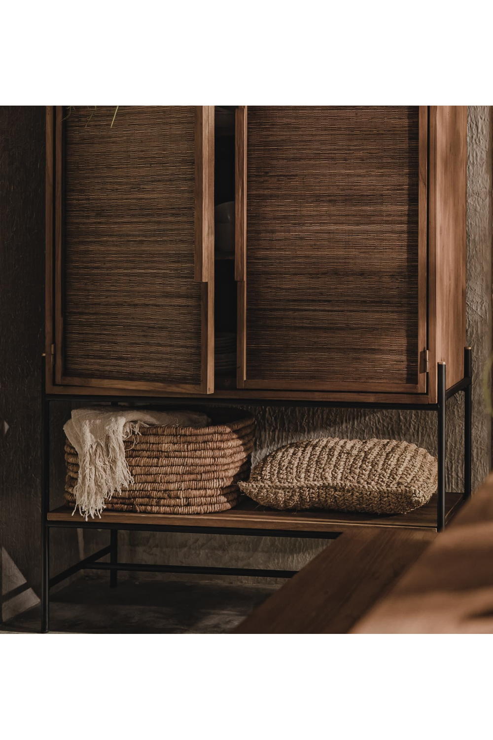 Coconut Leaf And Teak Cabinet | dBodhi Coco | OROA.com