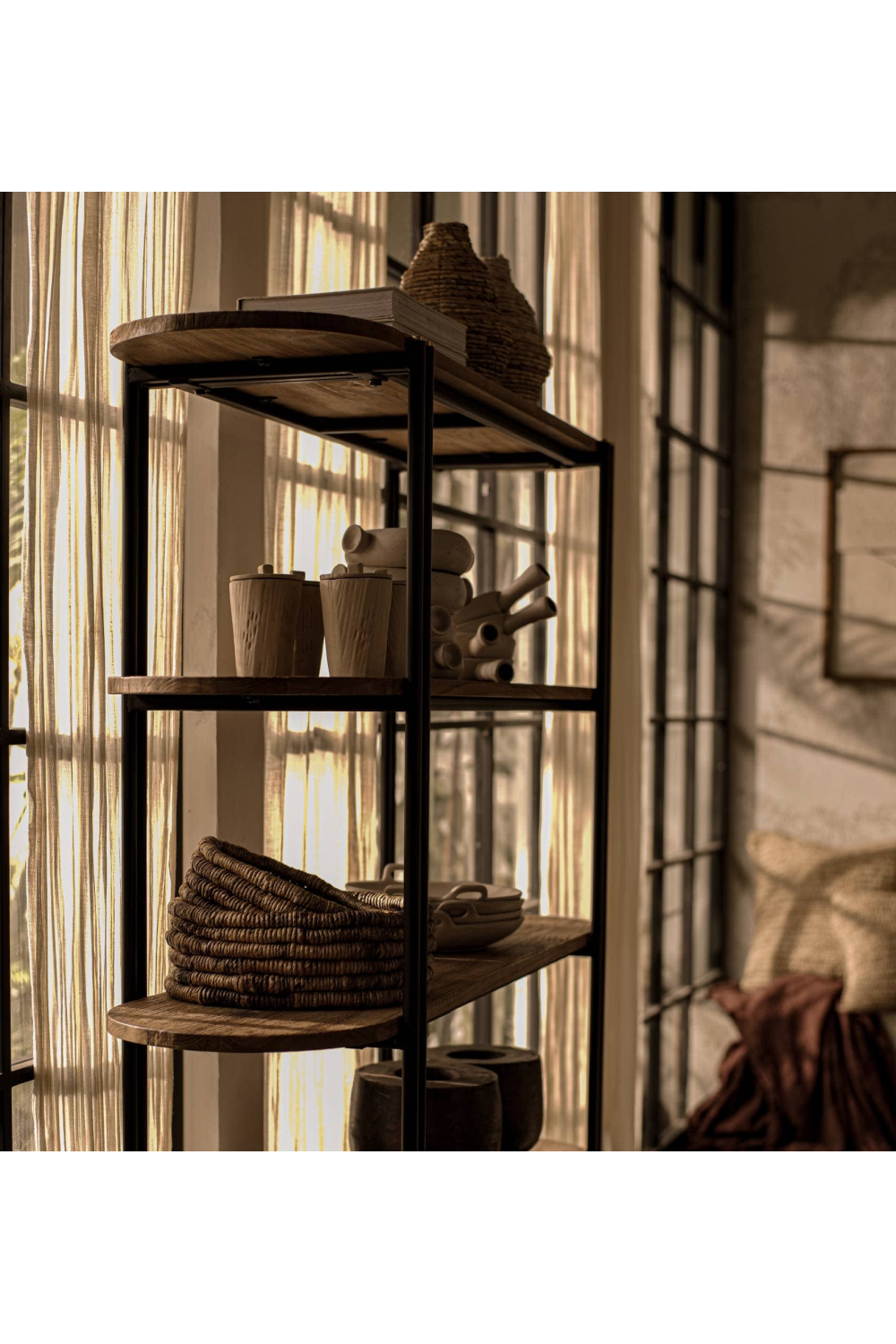 Natural Wood 5-Shelf Bookrack | dBodhi Coco | OROA.com