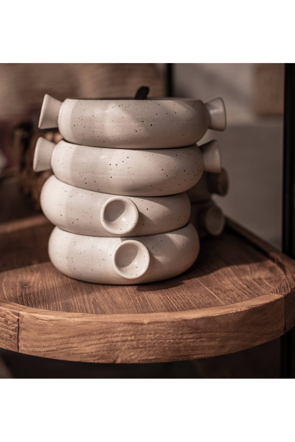 Oval Wooden Side Table With Undershelf | dBodhi Coco | OROA.com