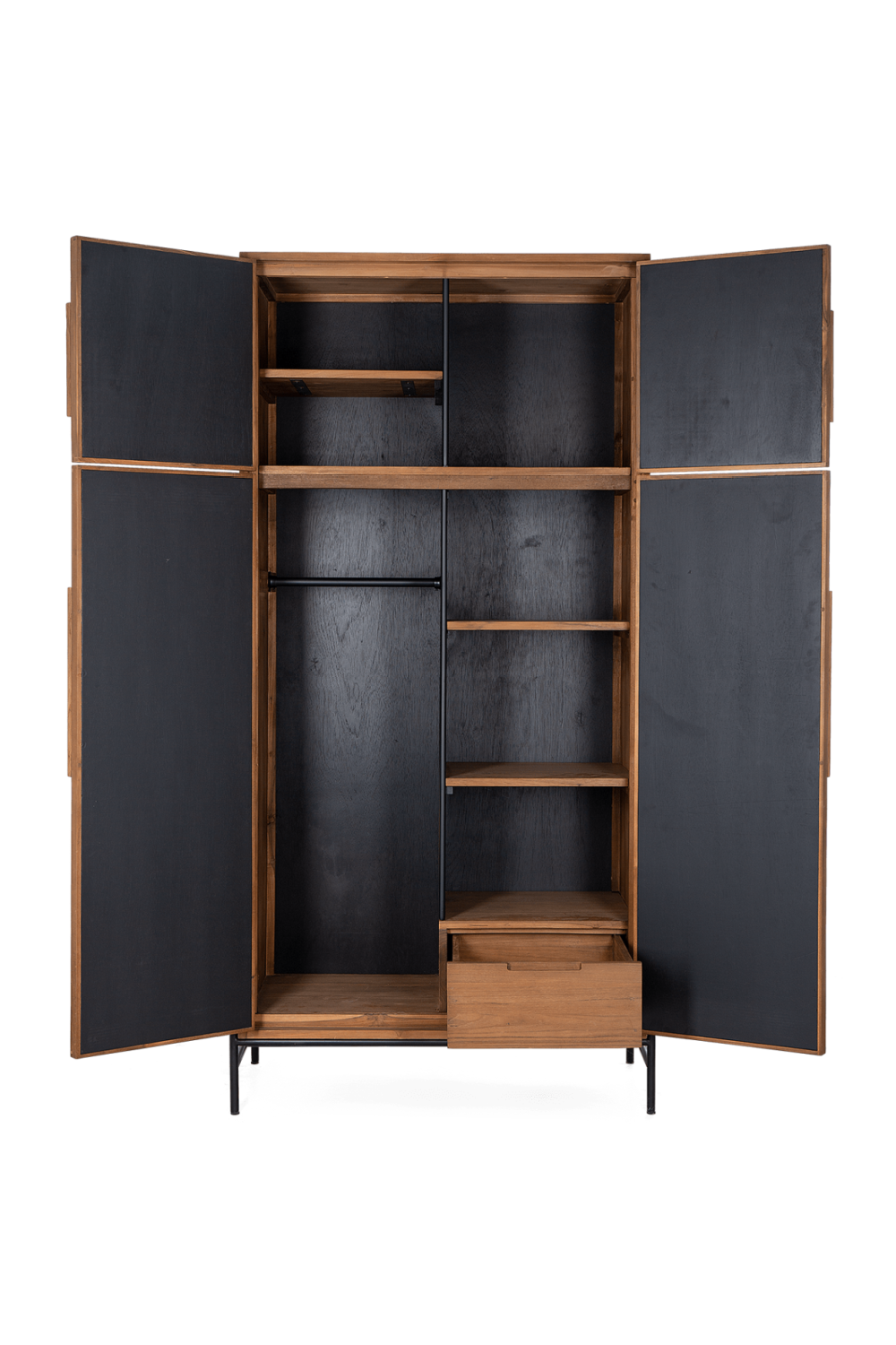 Rustic Wooden Framed Wardrobe | dBodhi Coco | OROA.com