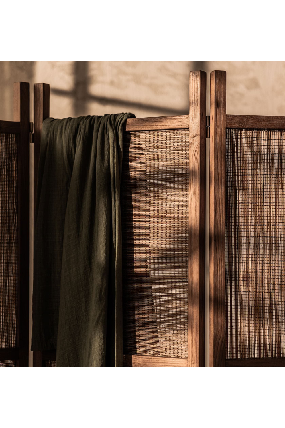 Teak Framed Coconut Leaf Divider | dBodhi Coco | OROA.com