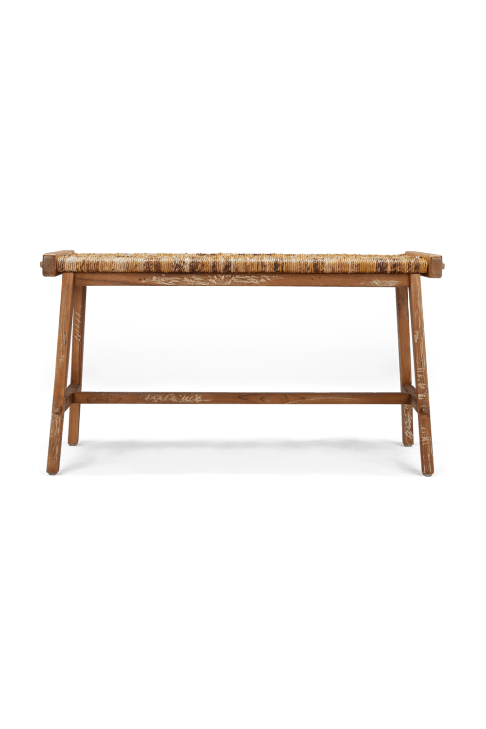 Two-Toned Woven Abaca Bench | dBodhi Caterpillar Flores | OROA.com