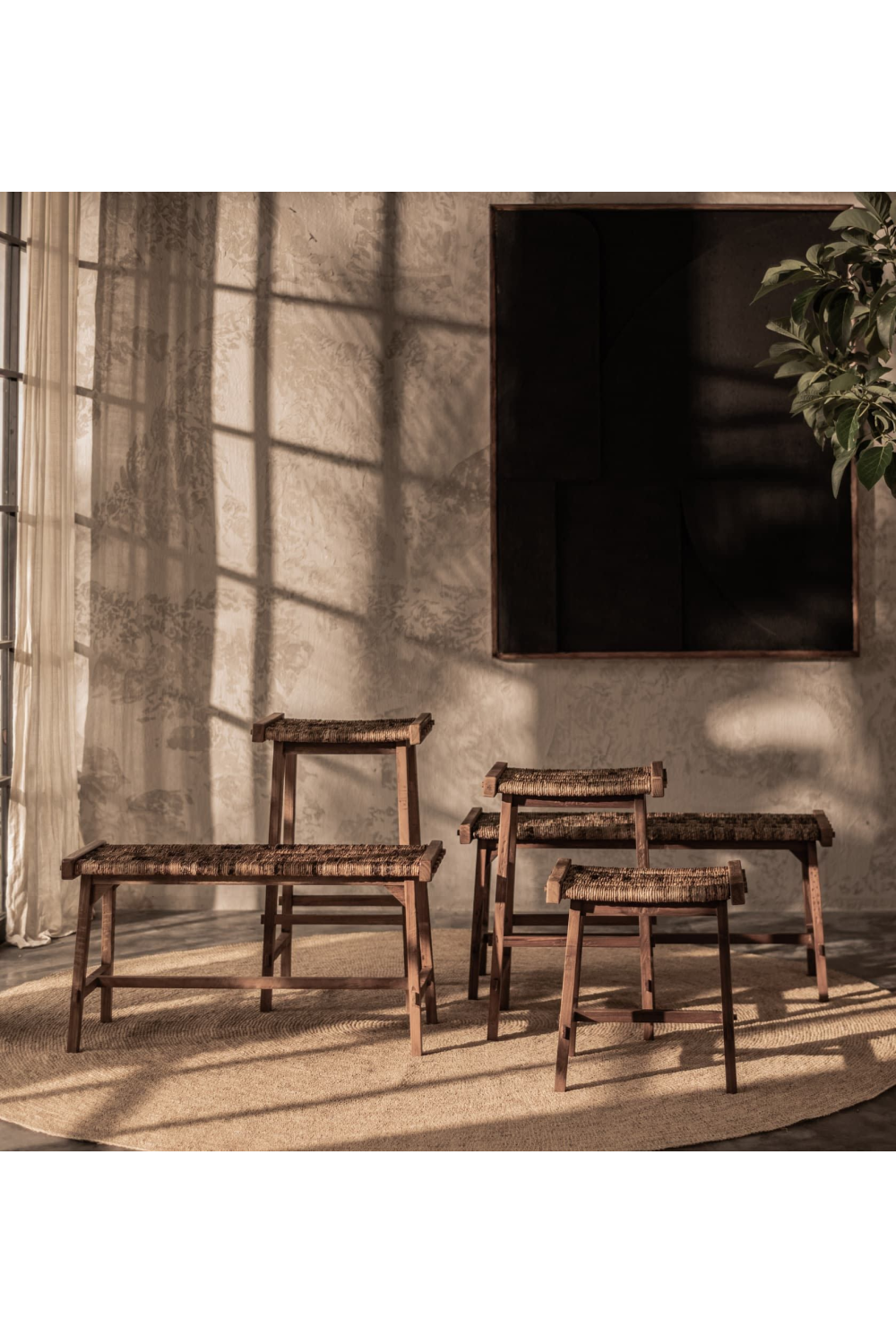 Abaca Seat Kitchen Stool | dBodhi Caterpillar | OROA.com