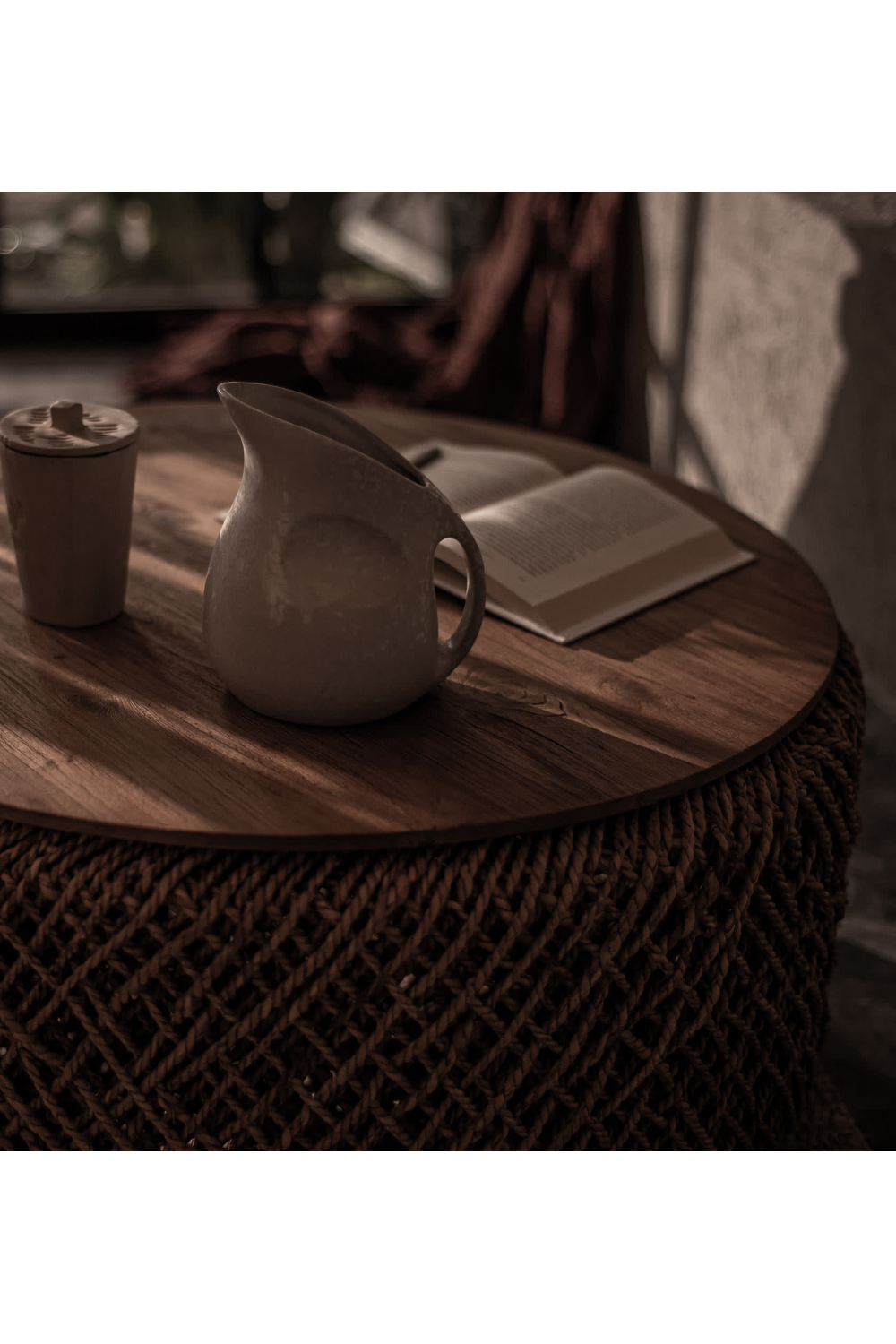 Round Abaca Coffee Table | dBodhi Knut | OROA.com