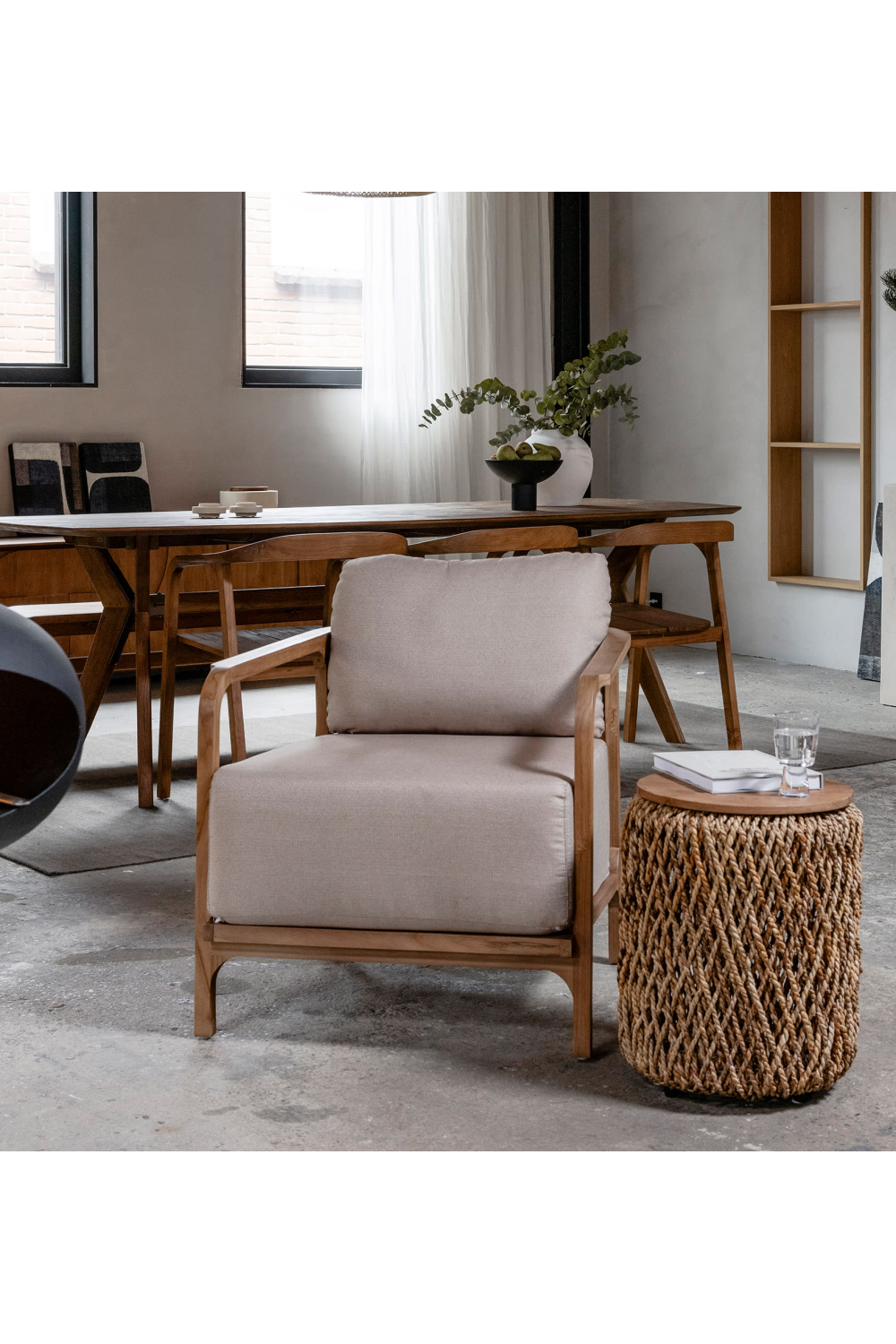 Teak Wood Lounge Chair | Oroa.com