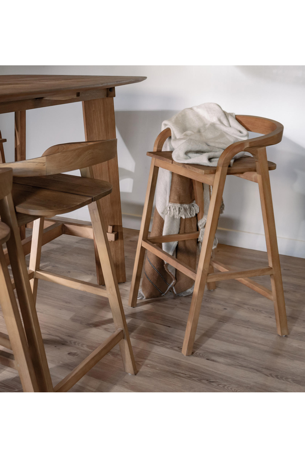 Teak Modern Bar Chair | dBodhi Classy Bibo | OROA.com