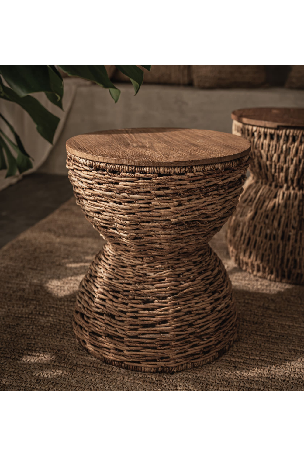 Hourglass Shaped Entwined Stool | dBodhi Rebana Mezzo | OROA.com