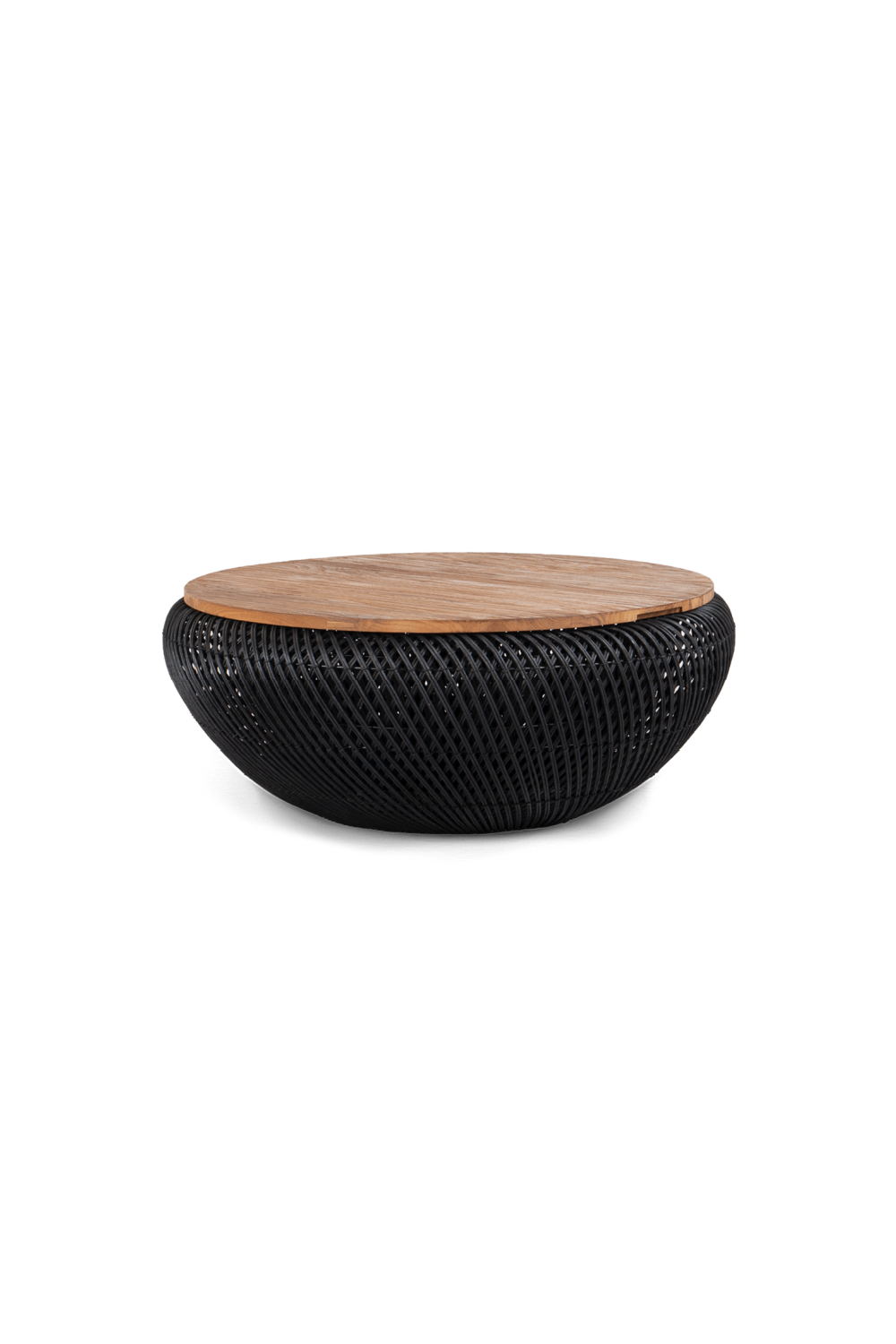 Black Rattan Storage Coffee Table | dBodhi Wave | OROA.com