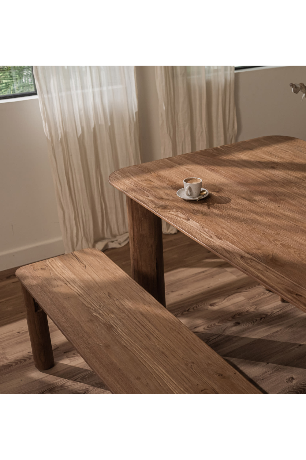 Teak Modern Rustic Bench | dBodhi Dino | OROA.com