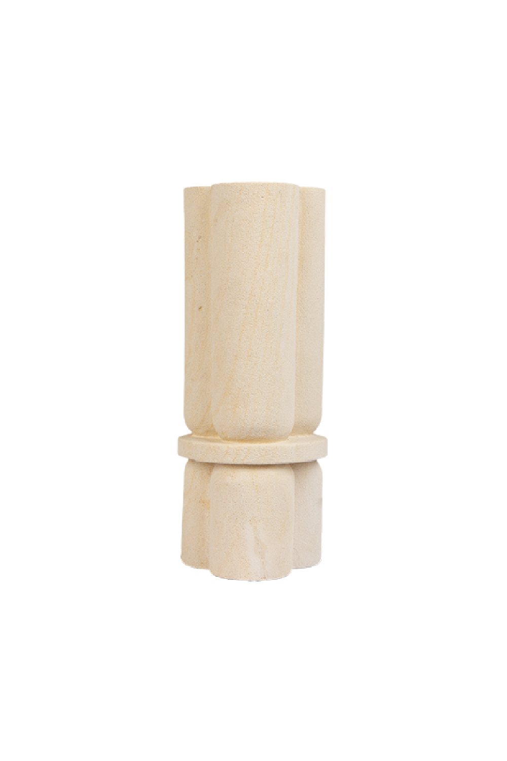 White Sandstone Trefoil Vase | dBodhi Cap | OROA.com