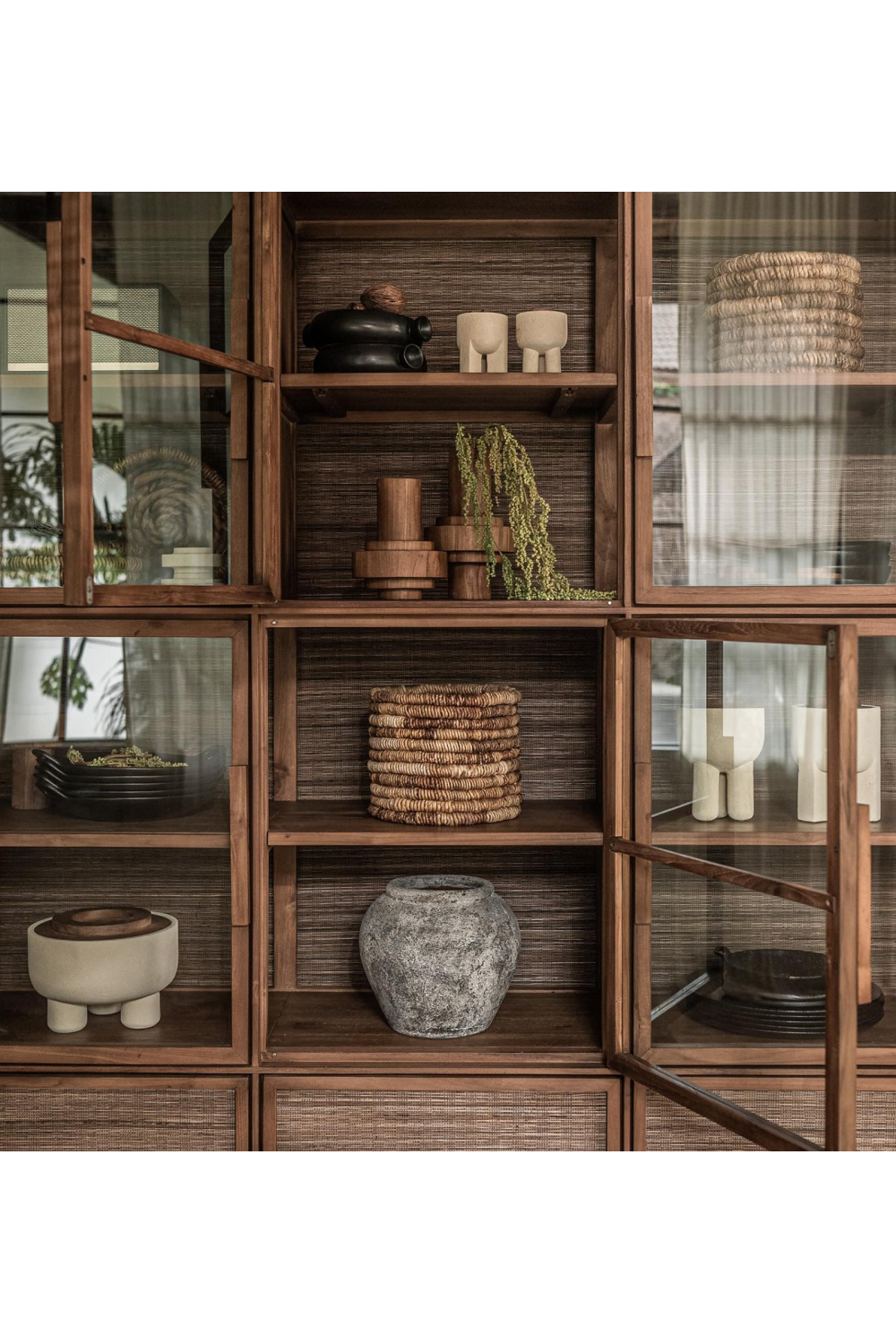 Modern Teak Display Cabinet | dBodhi Hopper | OROA.com