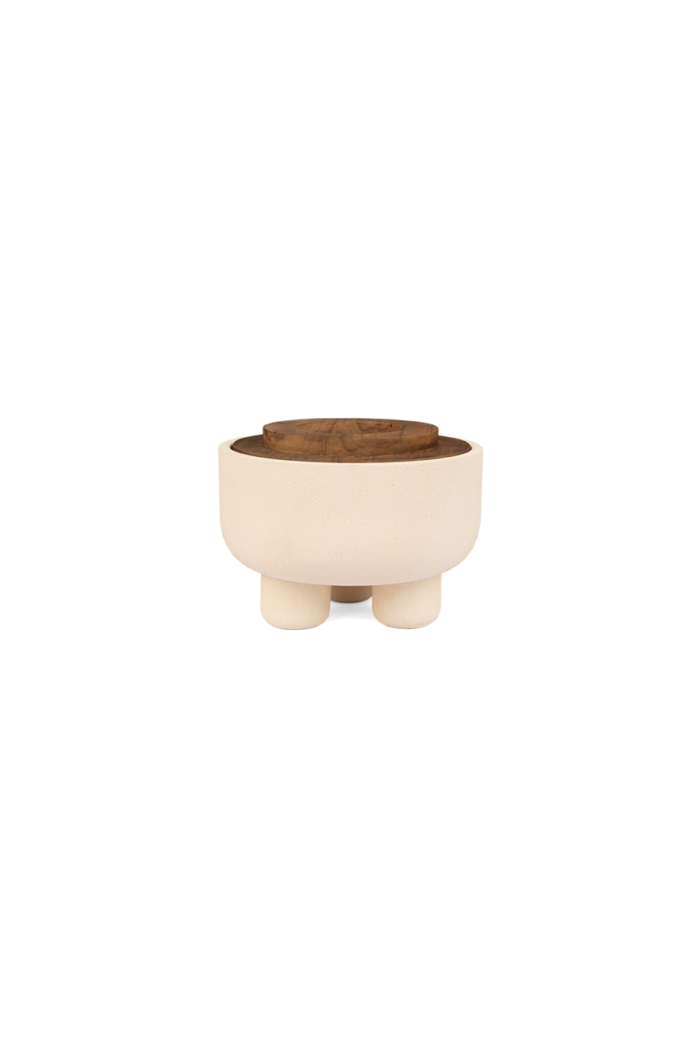 Sandstone Pedestal Lidded Bowl | dBodhi Elin | OROA.com