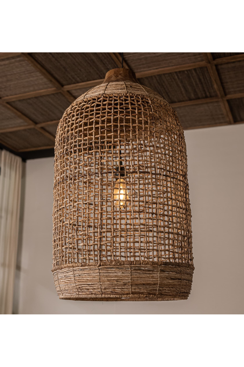 Abaca Rustic Lampshade | dBodhi Brandy Koi | OROA.com