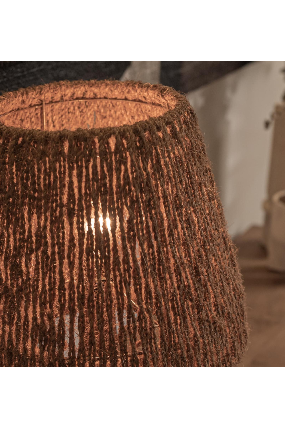 Woven Coconut Fiber Table Lamp | dBodhi Ben | OROA.com