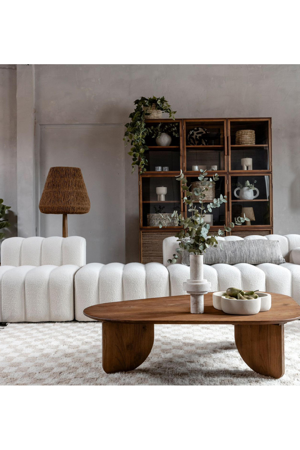 Woven Coconut Fiber Floor Lamp | dBodhi Big Ben | OROA.com