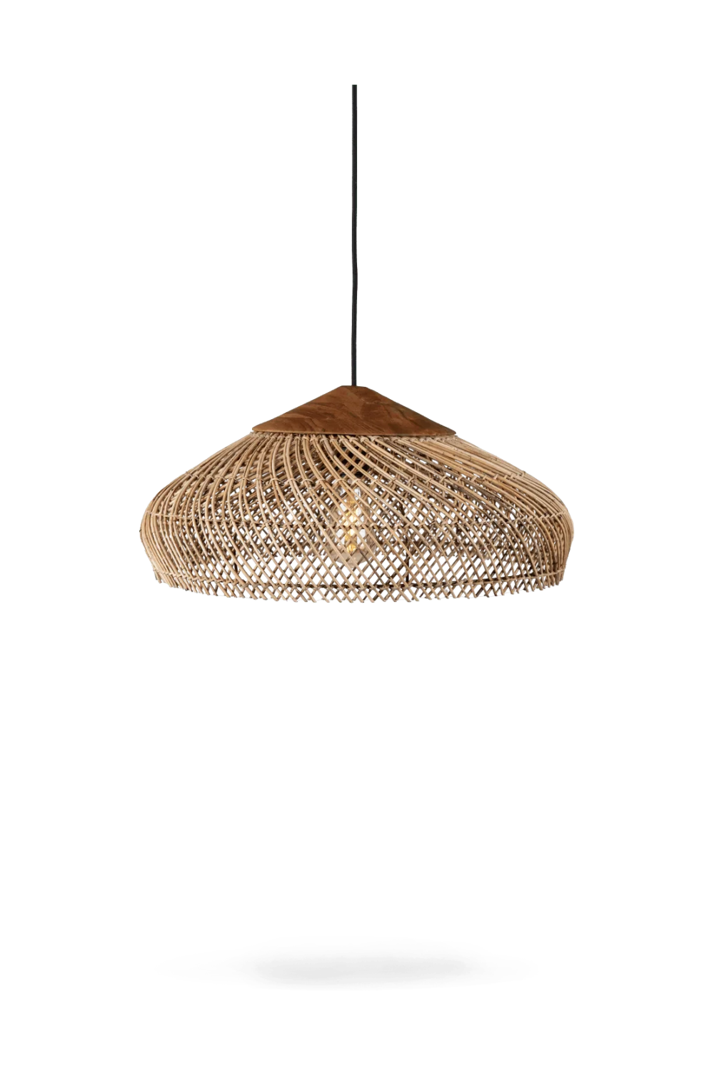 Hat-Shaped Rattan Hanging Lamp | dBodhi Banjo | OROA.com