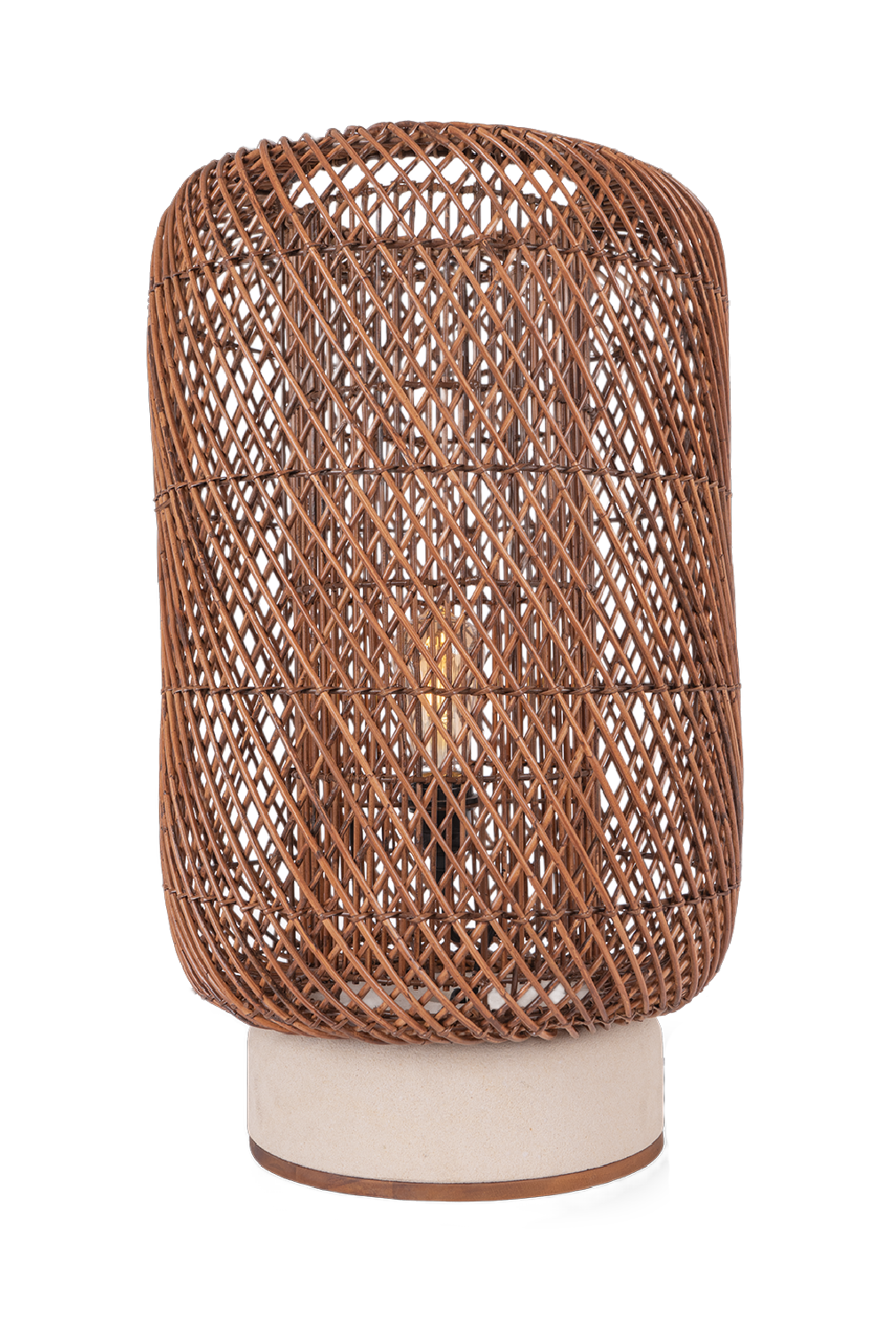 Brown Rattan Table Lamp | dBodhi Palma | OROA.com