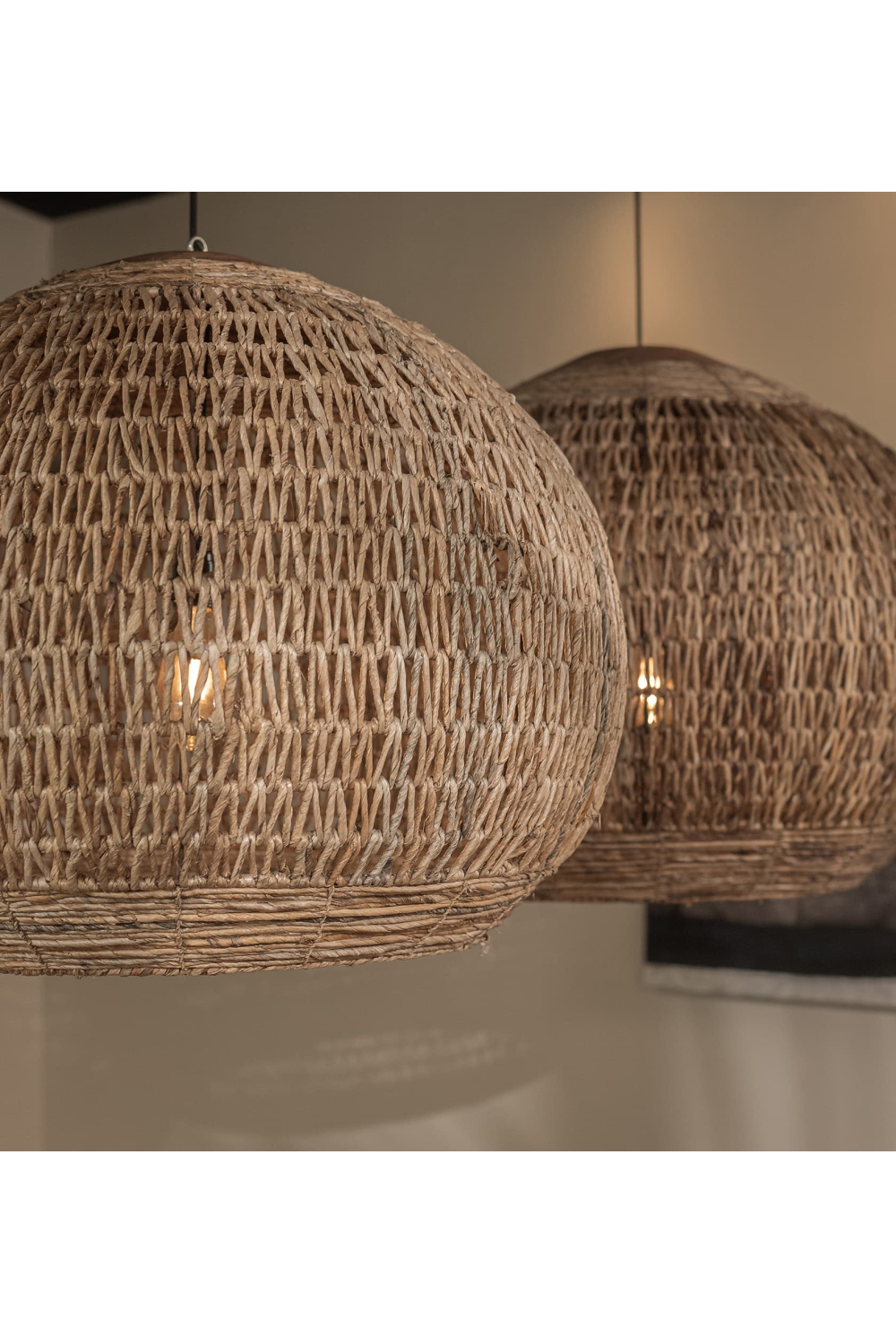 Weave Abaca Round Lampshade | dBodhi Tumbler Wing | OROA.com