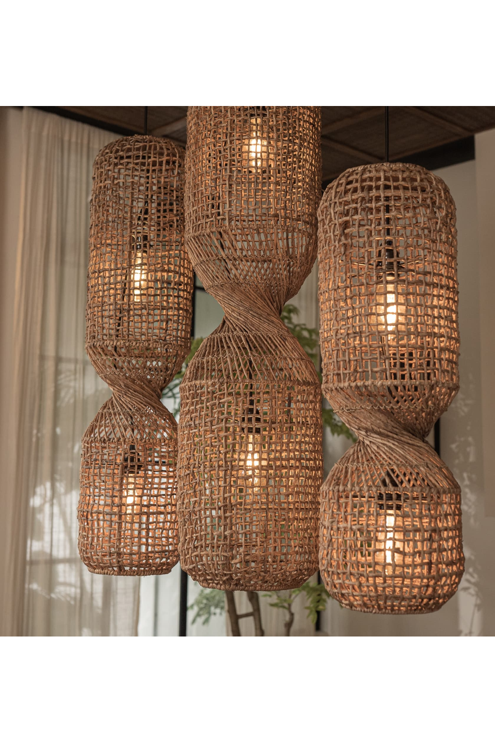 Abaca Rustic Hanging Lamp | dBodhi Twister Koi | OROA.com