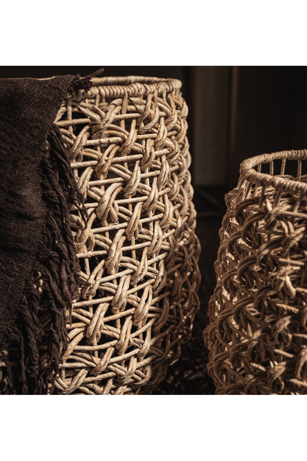 Round Woven Abaca Basket Set (2) | dBodhi Sindoro | OROA.com