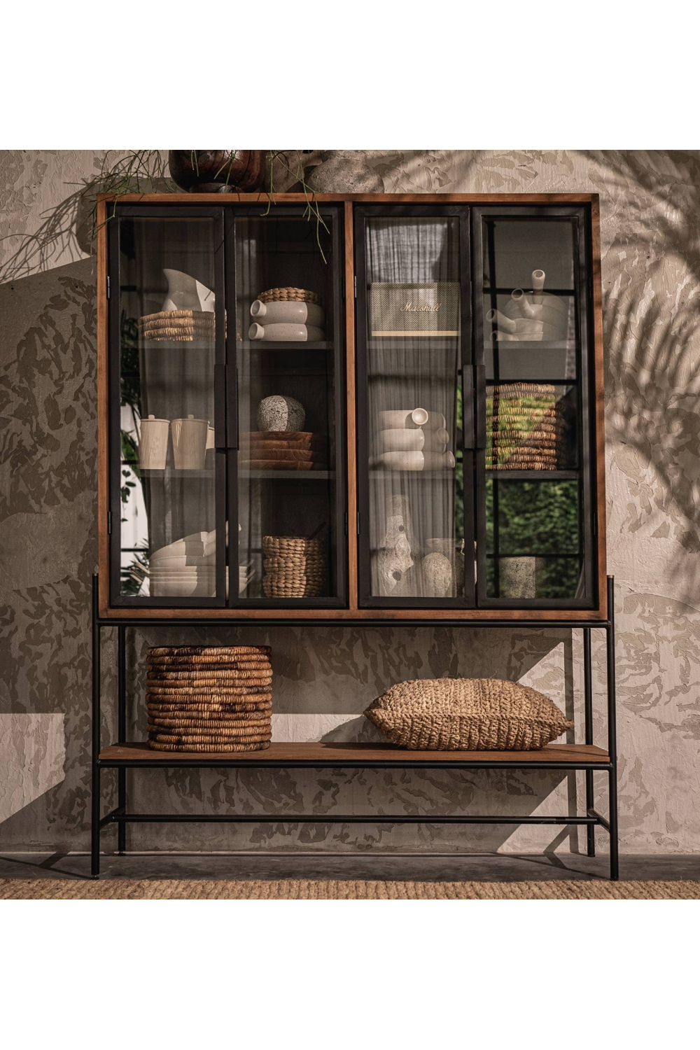 Wooden Cabinet With Glass Doors | dBodhi Outline | OROA.com