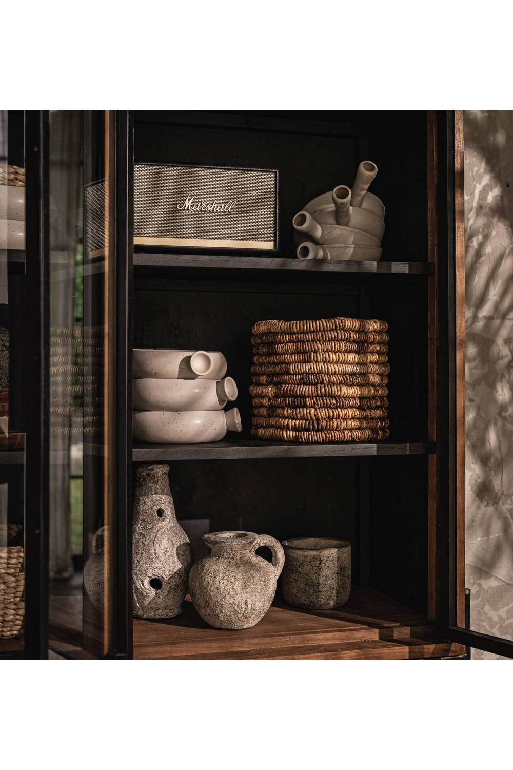 Wooden Cabinet With Glass Doors | dBodhi Outline | OROA.com