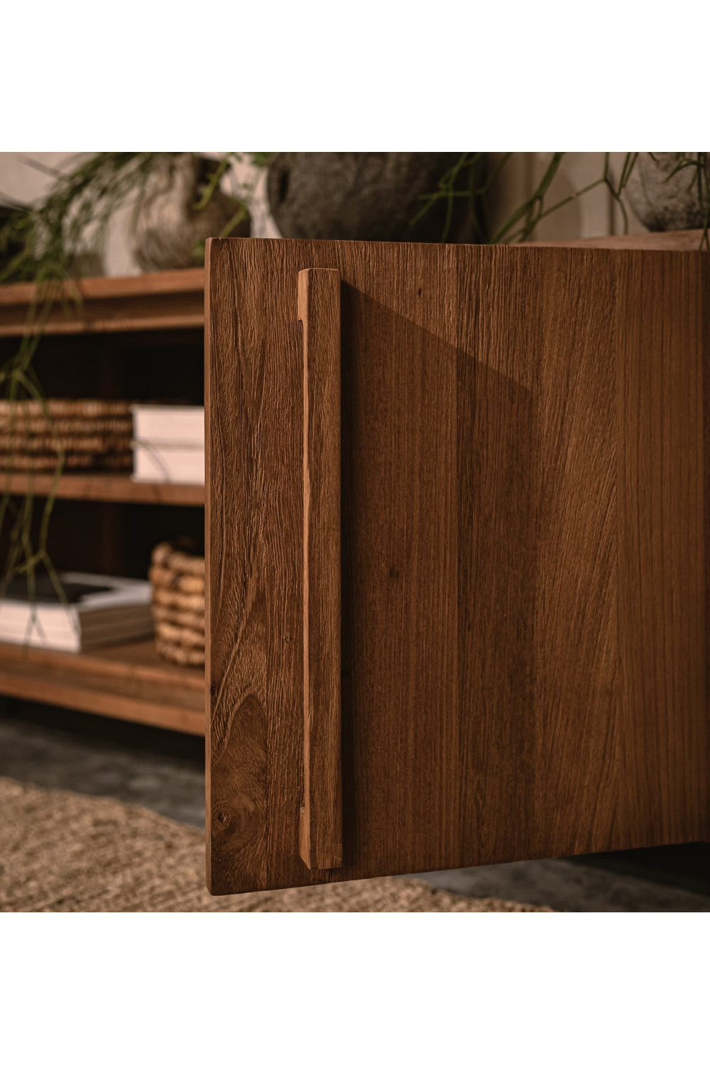 Wooden Sideboard With Open Shelves | dBodhi Outline | OROA.com