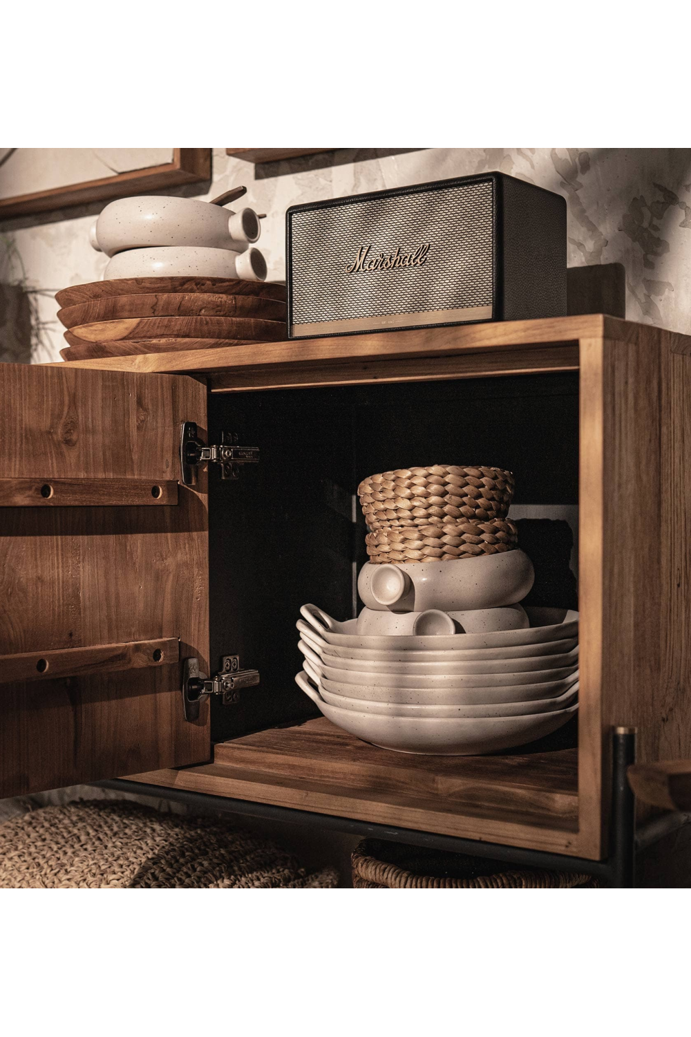 Farmhouse Style Dresser With Undershelf | dBodhi Outline | OROA.com