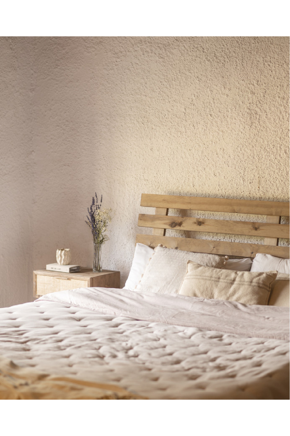 Slatted Wood Headboard | Decowood Bruma | Oroa.com