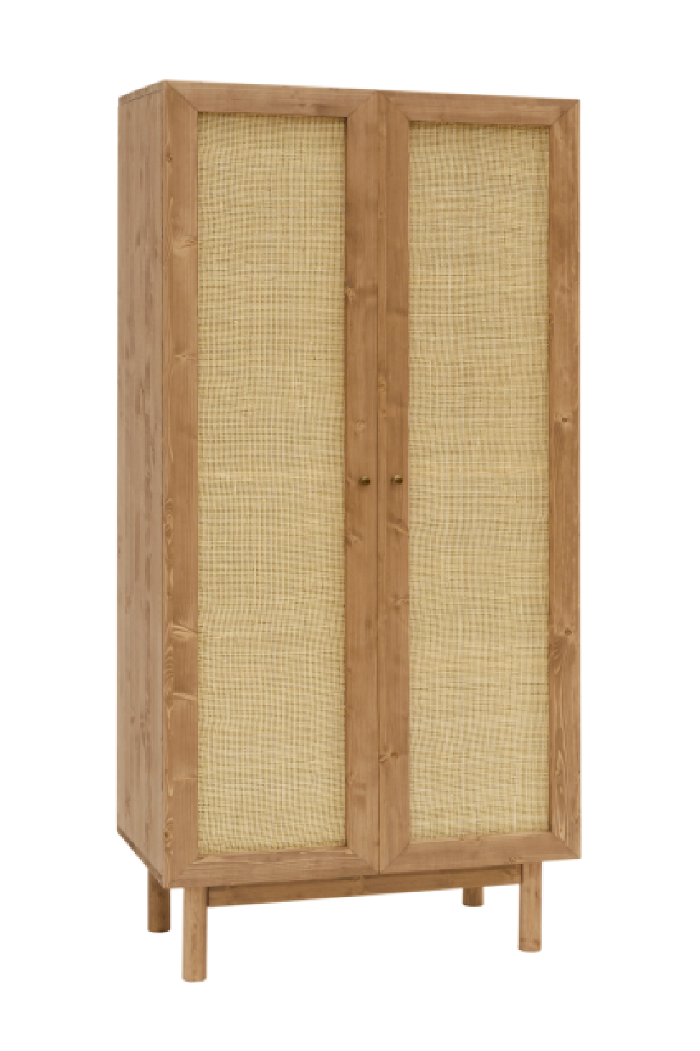 Rattan 2-Door Cabinet | Decowood Frida | Oroa.com