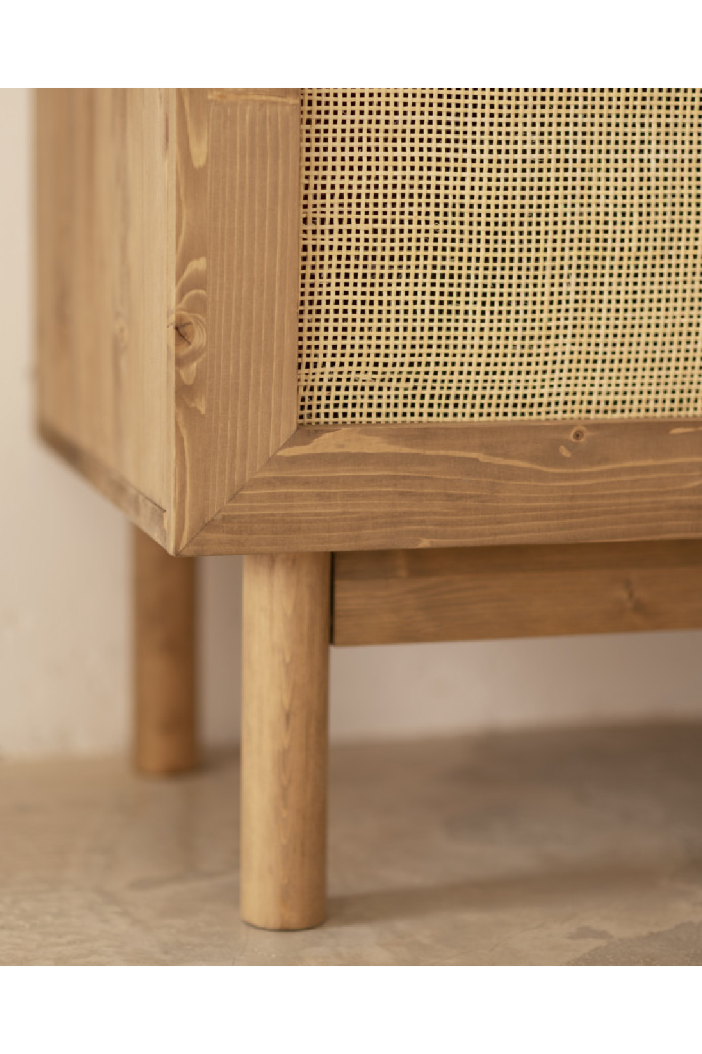 Rattan 2-Door Cabinet | Decowood Frida | Oroa.com