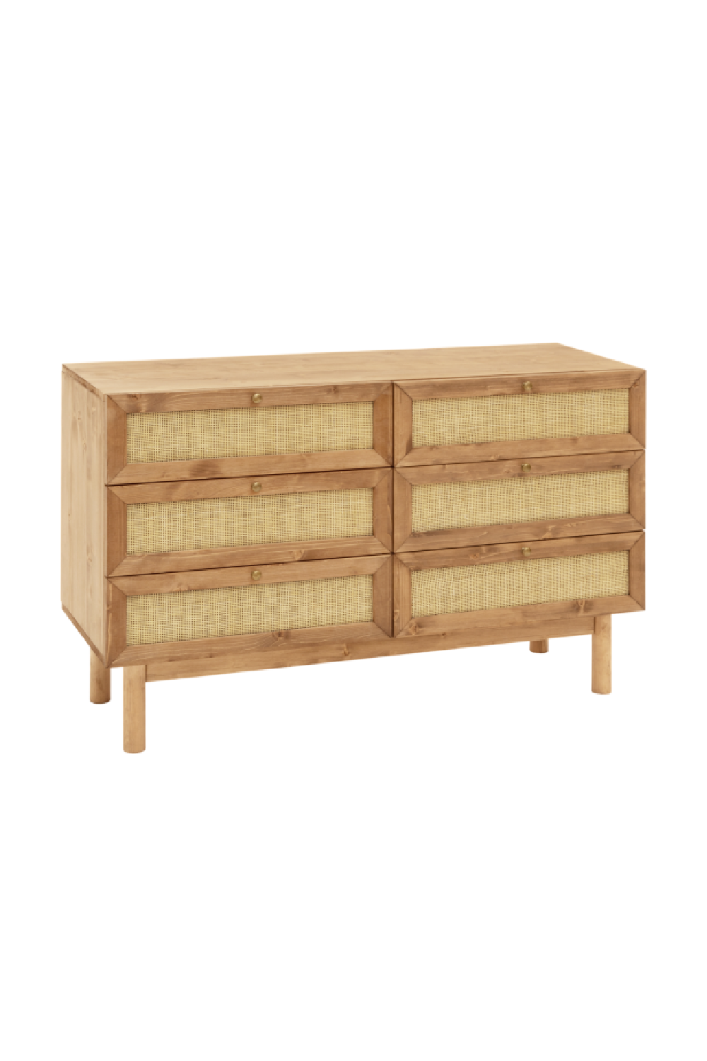 Rattan Weave 6-Drawer Chest | Decowood Frida | Oroa.com