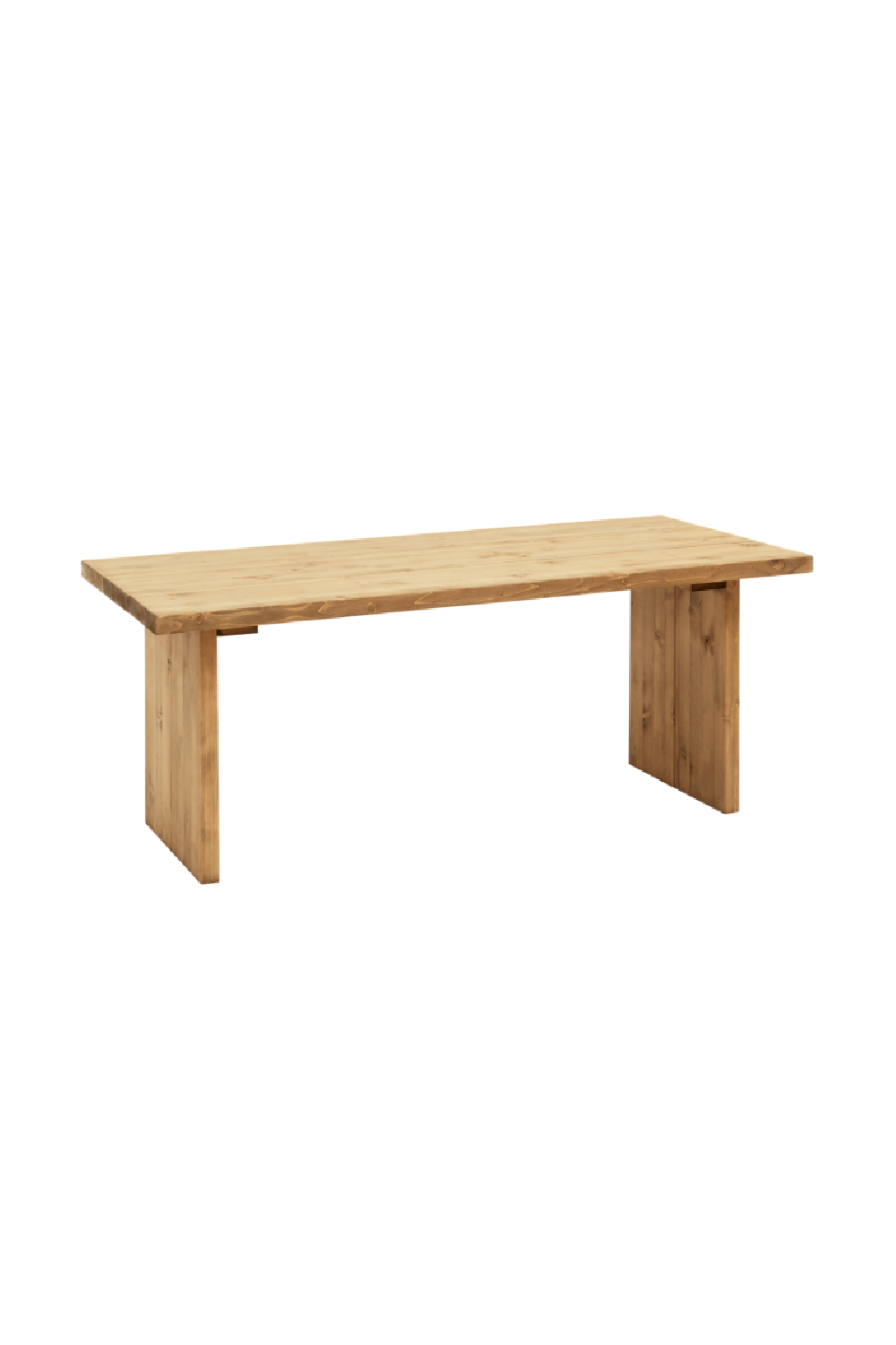 Solid Pine Minimalist Coffee Table | Decowood Frida | Oroa.com