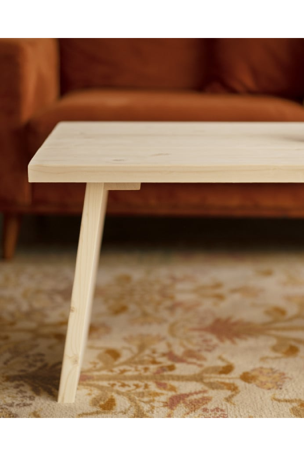 Pine Wood Coffee Table | Decowood Frida II | Oroa.com