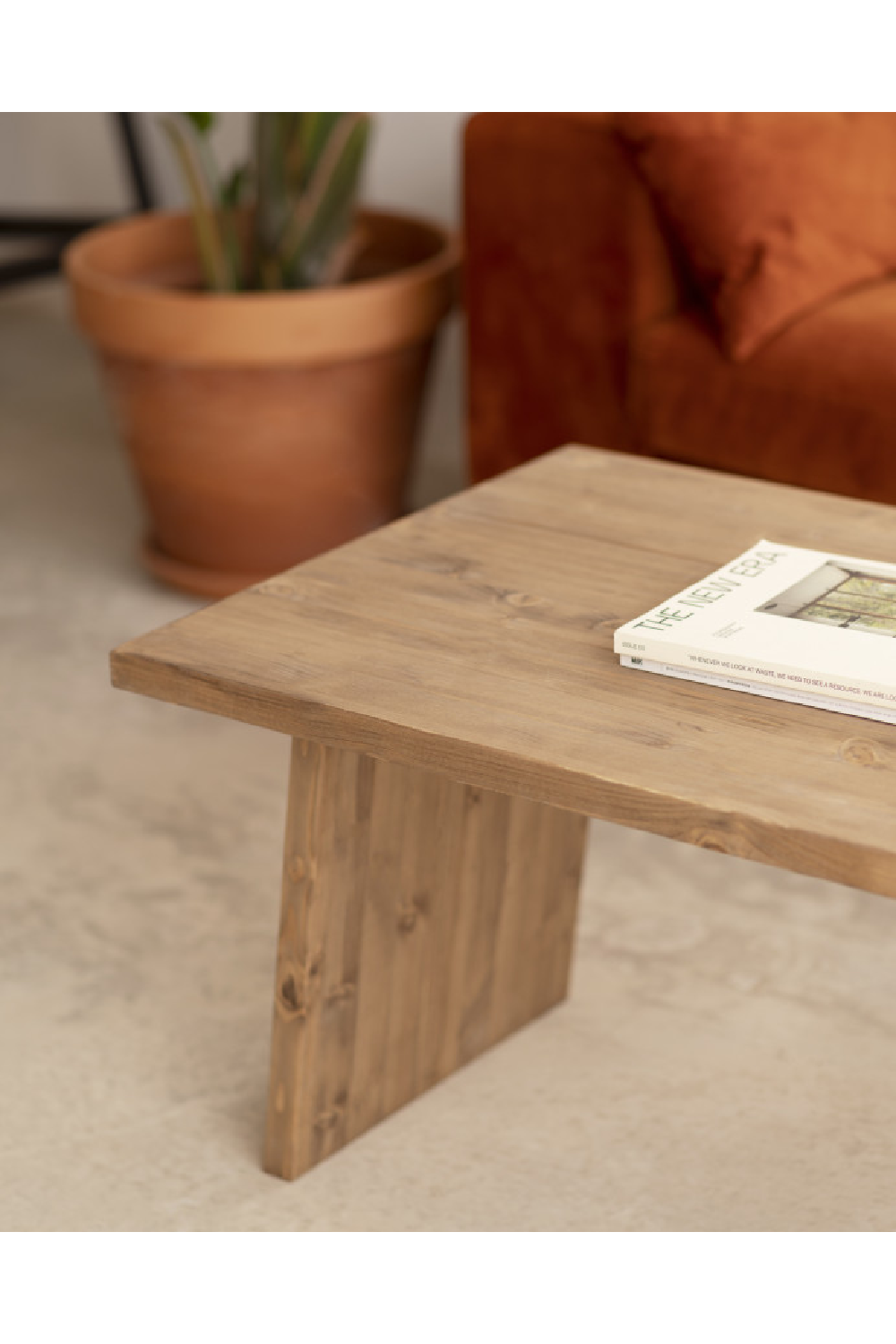 Pine Wood Coffee Table | Decowood Frida II | Oroa.com