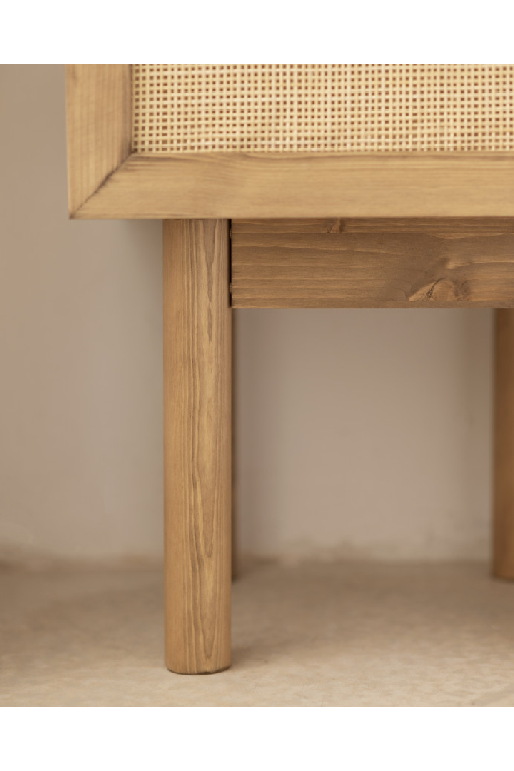 Rattan Drawer Bedside Table | Decowood Frida | Oroa.com