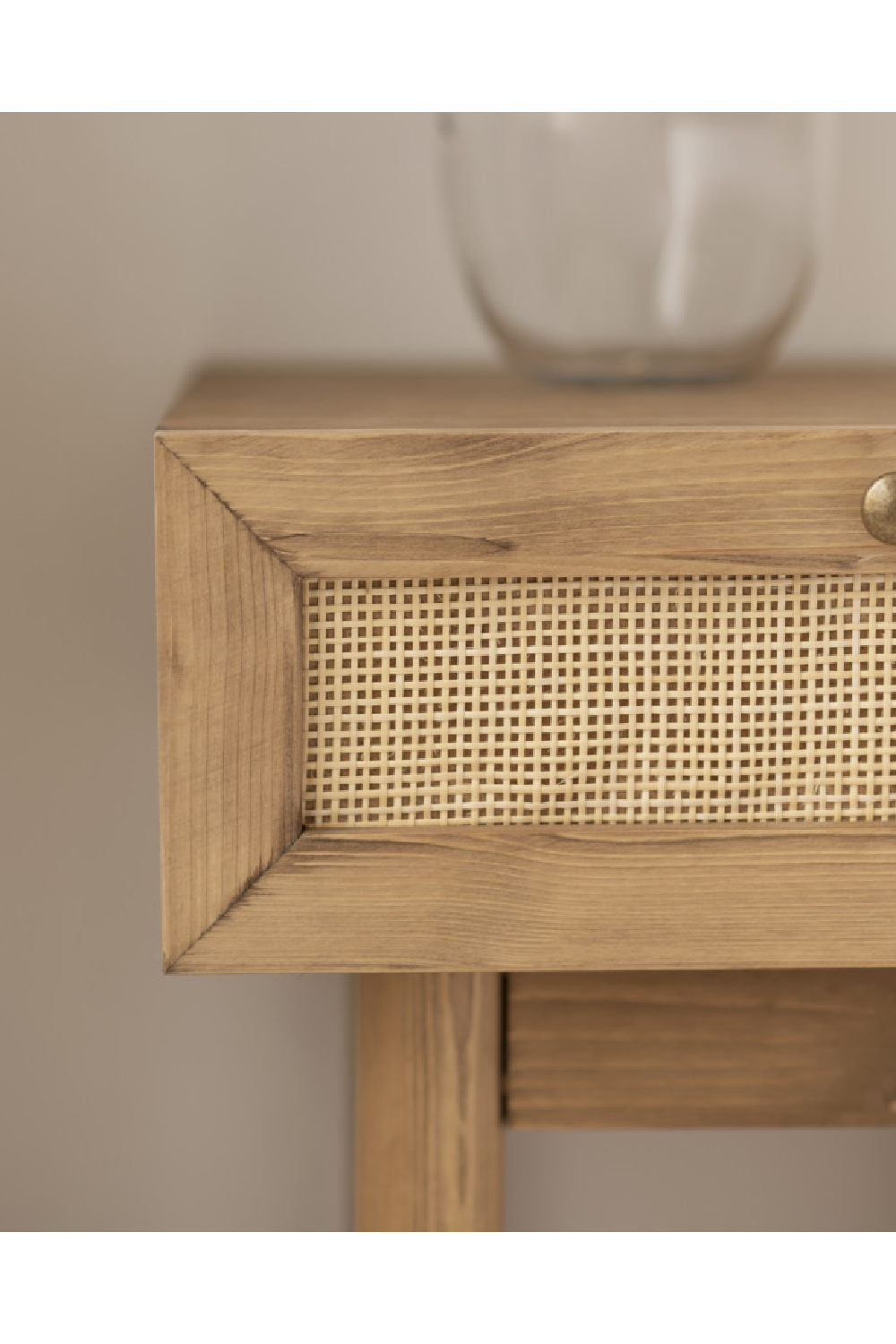 Rattan Drawer Bedside Table | Decowood Frida | Oroa.com